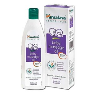 Himalaya Baby Massage Oil - With Olive Oil & Winter Cherry, 200 ml